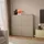 Forte Highboard 124,5 x 121,5 x 34,9 cm Taupe