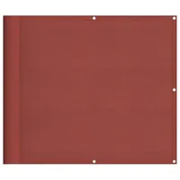 vidaXL Balkon-Sichtschutz Terrakotta 90x700 cm 100 % Polyester-Oxford