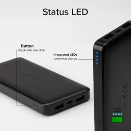 SBS TTBB10000FASTK Powerbank fast charge mit 10000 mAh Schwarz