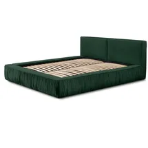 Fun Möbel Polsterbett Doppelbett LEXIE 140x200cm Komplettset in Stoff Riviera Grün