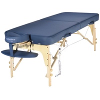 Master Massage Phoenix 71cm Mobil Klappbar Massageliege ThermaTop Integrietes Heizsystem Kosmetikliege/-bett Holzfuß und Tragetische, Körper warm Königsblau