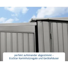 Hörmann Kaminholzregal Trend-V Typ 2 181,4 x 102,5 x 198 cm grau