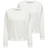 Only Sweatshirt Weiß XL