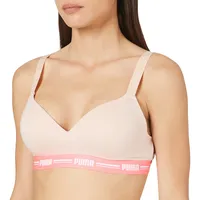 PUMA Womens Women's Padded Top (1 Pack) Underwear, Light pink, L - L