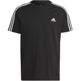 adidas Essentials Single Jersey 3-Stripes T-Shirt IC9334 schwarz, schwarz, L