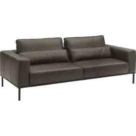 Musterring Couch Leder 3-Sitzer Braun