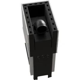 Kratki Regnor 500/500 Stahl Schwarz/Abdeckplatte Glas
