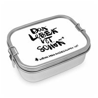PPD Design@Home Edelstahl Lunchbox Schönes Leben - weiß/ schwarz