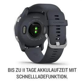 Garmin Venu 2 45 mm Silikonarmband schwarz/schiefer