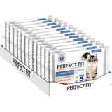 PERFECT FIT Indoor 1+ – Nassfutter für Erwachsene Hauskatzen ab 1 Jahr – Auswahl in Sauce – Unterstützt die Vitalität – 52 x 85 g