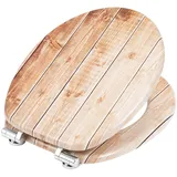 Toilettensitz Toilettendeckel WC Sitz Klodeckel Absenkautomatik MDF Klobrille