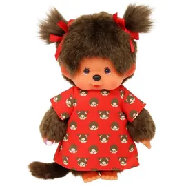 Sekiguchi Monchhichi Mädchen im Monchi-Kleid, 18 cm