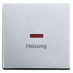 Busch-Jaeger Wippe mit Aufdruck Heizung (alusilber)