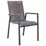 Dining Stapelsessel Alicante Rope mit Teakarmlehne