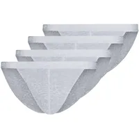 SKINY Tanga-Slip grau S 4er Pack
