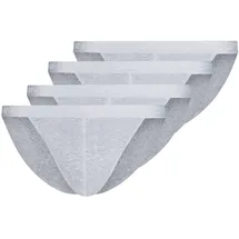 SKINY Tanga-Slip grau S 4er Pack