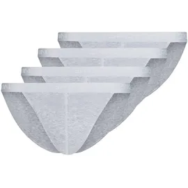 SKINY Tanga-Slip grau S 4er Pack