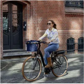 KLICKfix Bike Basket Vorderradkorb blau