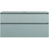 Burgbad Lin20 Waschtischunterschrank 120 x 48,7 x 66,1 cm Eisblau Matt/Anthrazitgrau