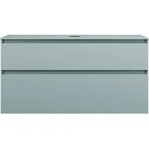 Burgbad Lin20 Waschtischunterschrank 120 x 48,7 x 66,1 cm Eisblau Matt/Anthrazitgrau