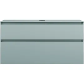 Burgbad Lin20 Waschtischunterschrank 120 x 48,7 x 66,1 cm Eisblau Matt/Anthrazitgrau