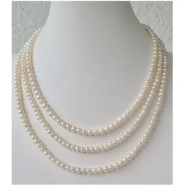 FIRETTI Perlenkette »Schmuck Geschenk Halsschmuck Halskette Perle« Made in Germany - mit Süßwasserzuchtperle Firetti silberfarben-weiß 4