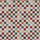 Kt KILOtela - Polsterstoff, Dekostoff, Gobelin Jacquard, Polsterung für Stühle, Sofas, Möbel, Modische Accessoires, Tischdecke, Vorhang, Dekoartikel, Kariet, Klein, Mehrfarbig, Beige ─ 1 Metre