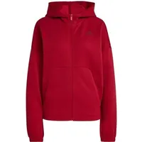 adidas Damen Kapuzensweat Future Icons Small Logo Full-Zip, Größe S in Rot ACTMAR