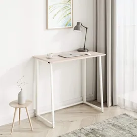 DazHom Schreibtisch Computertisch Bürotisch PC Tisch Laptoptisch Büromöbel Arbeitszimmer Klappbar Mehrzweck Computertisch,Schreibtisch,Metallgestell,80 x 45 x 75 cm,Schwarz