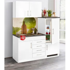 kochstation Küchenzeile KS-Toledo 160 cm weiß