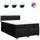 vidaXL Boxspringbett 140 x 200 cm Schwarz