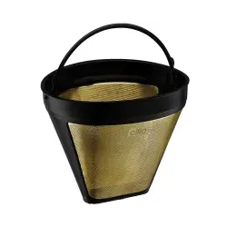 Cilio Gold Dauerfilter für Kaffee 116 007 , Durchmesser: 12,5 cm