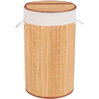 WENKO Wäschetruhe Bamboo Natur Wäschekorb, 55 l