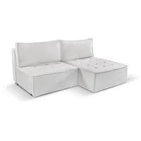 Kaiser Bohoo Mini modernes Ecksofa mit Schlaffunktion Ecru Rechts