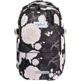 Elephant Gin Fly Small Rucksack Black Flower