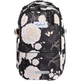 Elephant Gin Fly Small Rucksack Black Flower