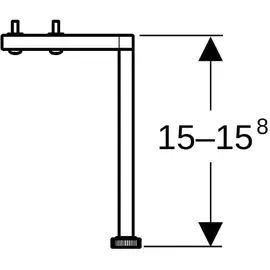 Geberit Fuß-Set 500367011 15 cm