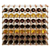 Proregal Weinregal Braun, Holz, Kiefer, Rechteckig, 82.5x72.5x24.5 cm, Wohnzimmer, Regale, Weinregale