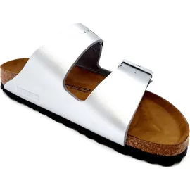 Birkenstock Arizona Birko-Flor schmal silber 42