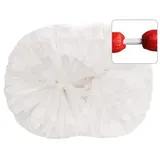 Egurs Groß Cheerleading Pom Poms mit Griff 2 Stück Cheerleader Pompons aus Kunststoff Pom Pom Handblumen Sport Cheers Ball Dance Kostüm Nacht Party Sport Wettbewerb Team Geist Weiß L=35CM