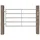 vidaXL 5-Rohr-Weidetor 95-170 x 90 cm Silbern