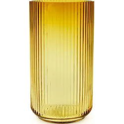 Lyngby Vase 38 cm bernsteinfarben aus Glas