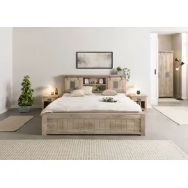 MASSIVMOEBEL24.DE Railway 200 x 200 cm Beige
