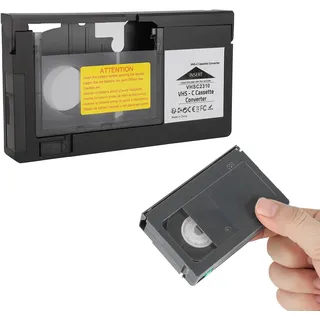 Dpofirs Videokassettenspieler, Auf Adapter, Camcorder-Kassettenadapter, Wiedergabeaufnahme, Videokassettenadapter, EIN-Tasten-Steuerung für S C S VHS-Kassetten, Nicht kompatibel mit 8mm MiniDV Hi8