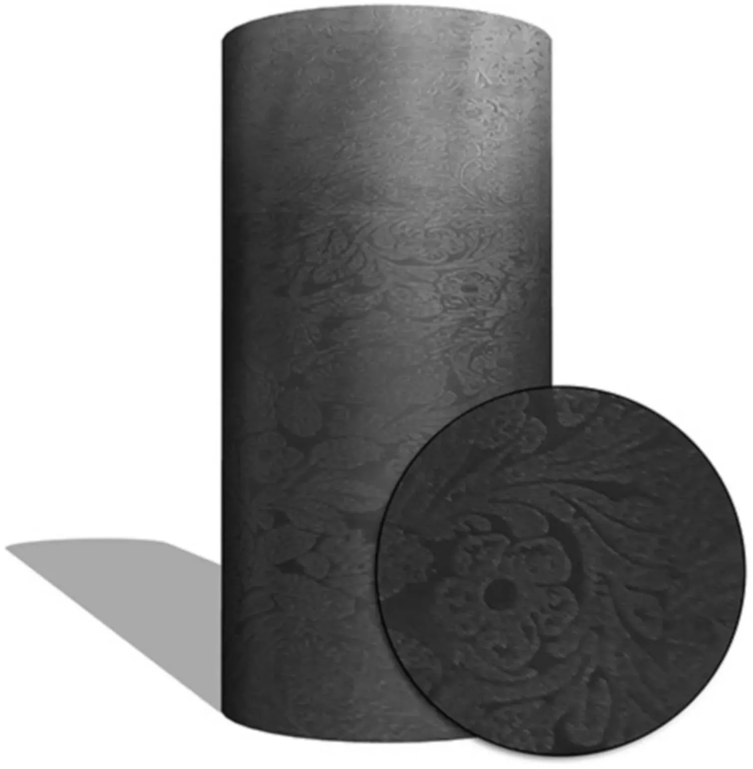 MAUK Carbon Folie Auto- Küchen- Deko- Folie "3D flower textrue vinyl black"