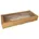 Starpak und Pappe eckig 8 cm x 25 2 cm x 55 8 cm braun mit separatem Deckel und Sichtfenster aus PET