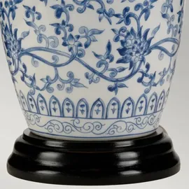 Elstead Lighting Blue Ginger Jar Blau Weiß