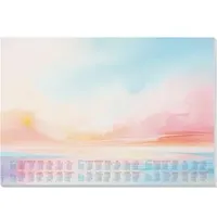 Sigel Schreibunterlage HO313, Magic Sunset, Papier, 30 Blatt, mit Kalender, 59,5 x 41cm