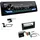 EHO JVC KD-X482DBT 1-DIN Autoradio Media Receiver Digitalradio DAB+ Bluetooth Amazon Alexa USB Einbauset passend für Ford Fiesta V Facelift 2005-2008 schwarz