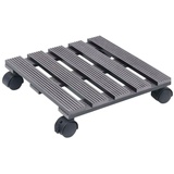 vidaXL Pflanzenroller 4 Stk. Grau 30x30x7,5 cm WPC